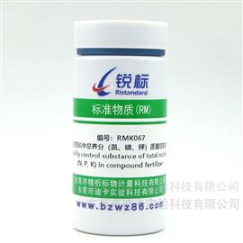 RMK067復合肥料中總養(yǎng)分氮、磷、鉀質(zhì)量控制物質(zhì)