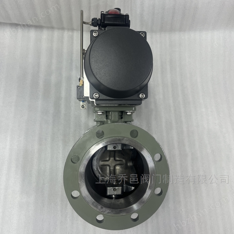 氣動對夾式V型球閥